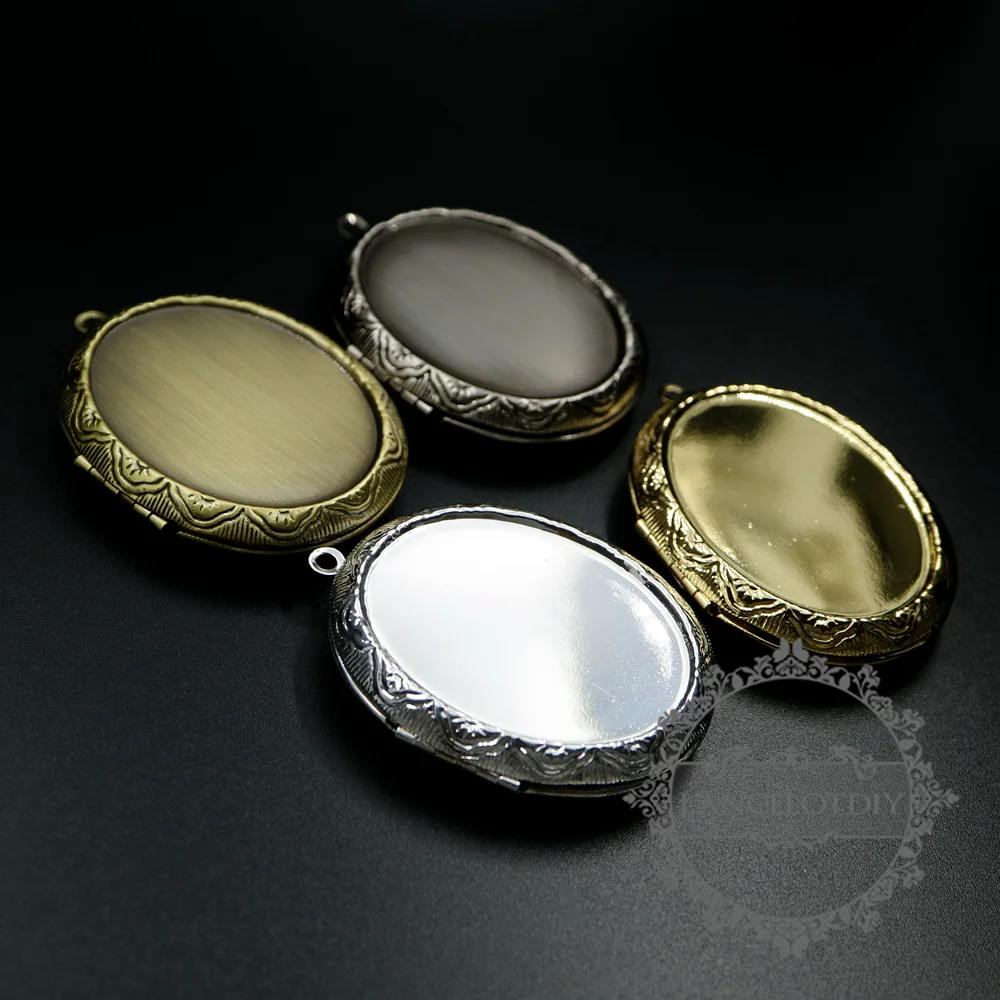 30x40 мм ободок Винтажный стиль состаренная медь серебро, бронза, золото, серебро Овальный кулон с фото Шарм 1121058