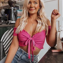 WannaThis Off Shoulder Backless Sexy Crop Tops Stripe Bow Solid 2019 Women Fashion Casual Streetwear Sexy Womens Tank top WannaThis Off Shoulder Backless Sexy Crop Tops Stripe Bow Solid 2019 Women Fashion Casual Streetwear Sexy Womens Tank top