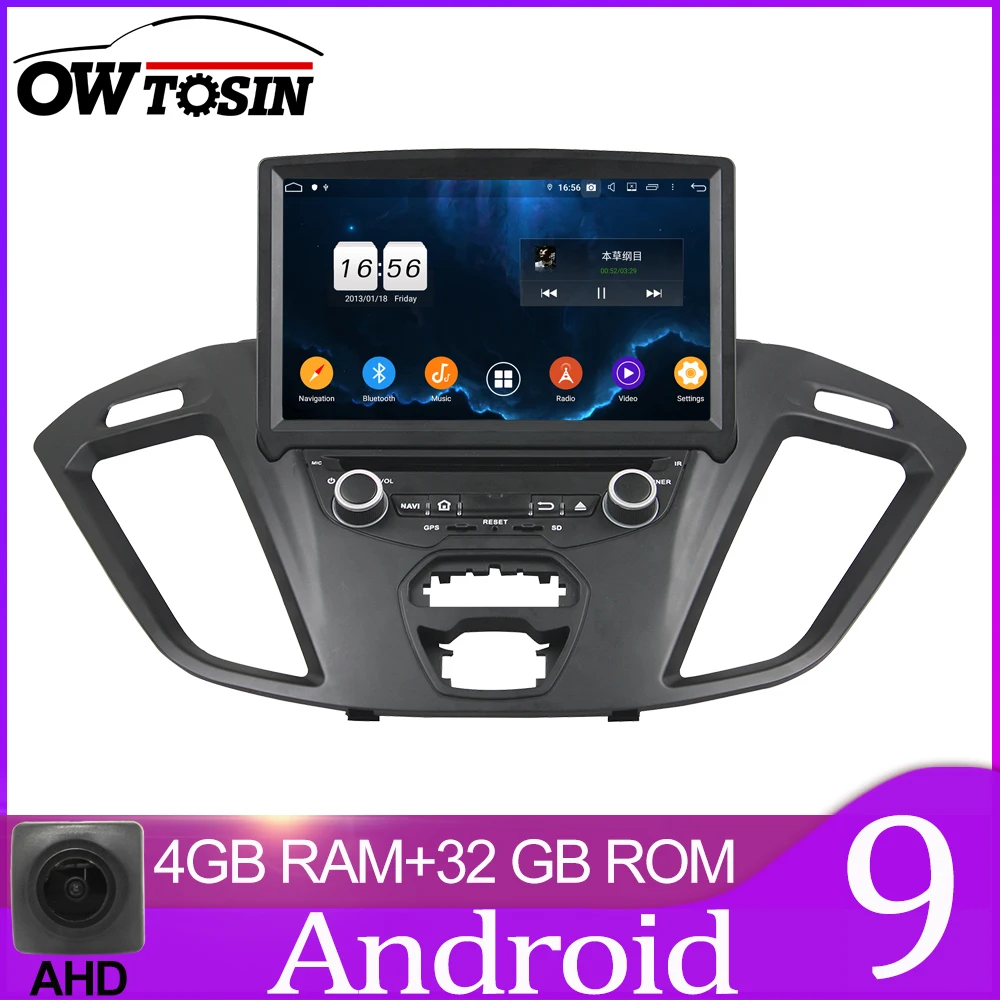 Автомагнитола Owtosin мультимедийный видеоплеер навигация GPS Android 9 0 для Ford Transit Custom