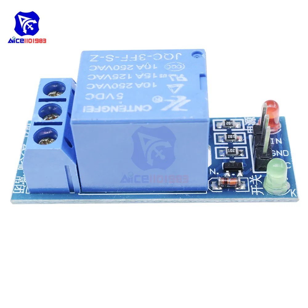 5Pcs 1-Channel 5V Relay Module Shield for Arduino 1280 2560 ARM PIC AVR DSP New 