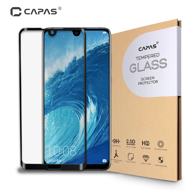 

Honor 8X Max Tempered Glass Full Cover Screen Protector For Huawei Enjoy Max Screen Guard LCD Protective Film Shockproof Glass