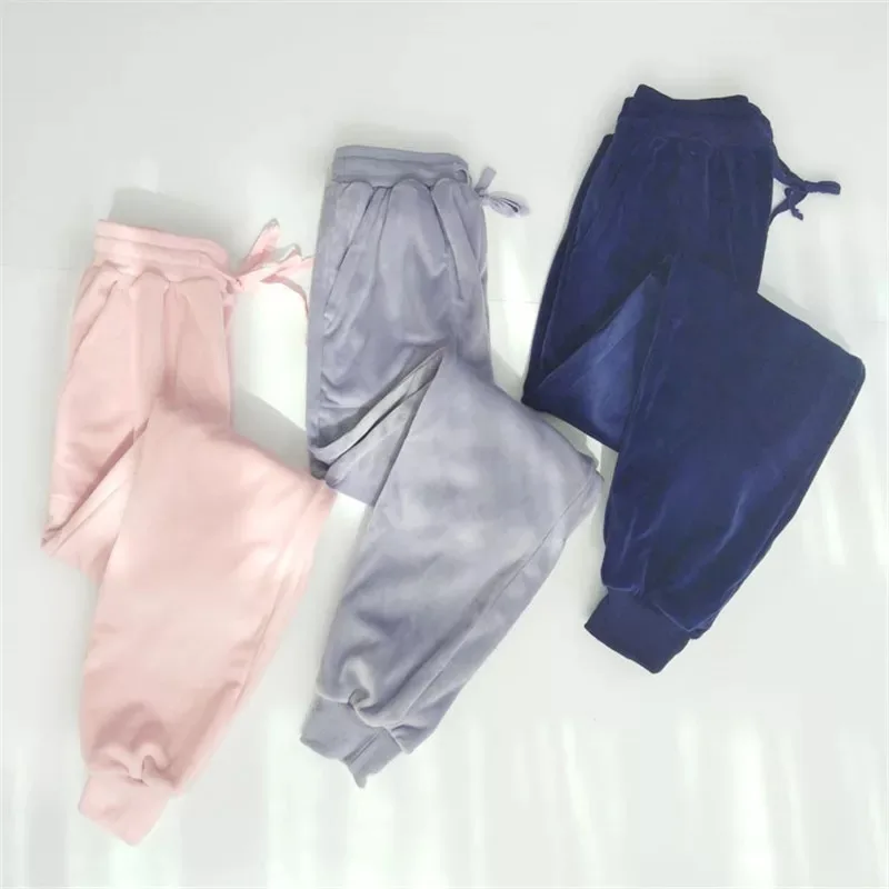 

Flannel Cotton Pajama Pants Women Sleepwear Plus Size Lounge Sleep Bottoms Home Vintage solid Pyjama Underwear Trousers Pant