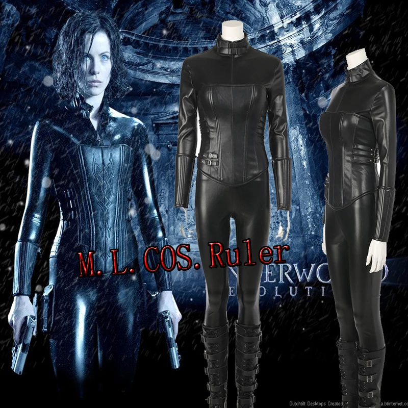 Underworld Blood Wars Vampire Warrior Selene Outfit All Size Cosplay Costume Hot