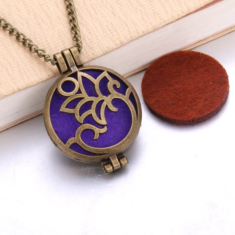 

Vintage pot shape Aroma Diffuser Necklace Perfume Essential Oil Diffuser Aromatherapy Locket Pendant Necklace fashion jewelry
