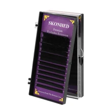 12 линий, смешанные длины, искусственные норковые волосы, индивидуальное наращивание ресниц, ресницы для макияжа, толстые длинные пушистые инструменты 8~ 15 мм