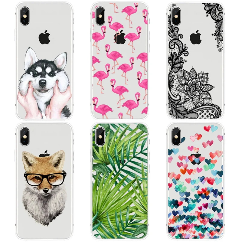 Чехол для Funda iPhone 6 чехол 5 5S 5C 6S 7 Plus X милый из мягкого ТПУ Оригинальный 8 |