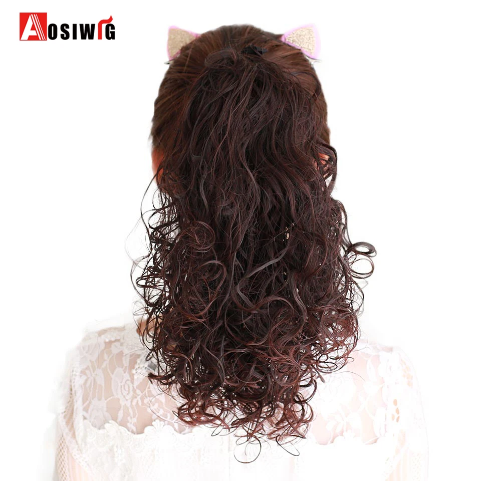 Short Curly Ponytail Heat Resistant Synthetic Drawstring Hair Ponytail