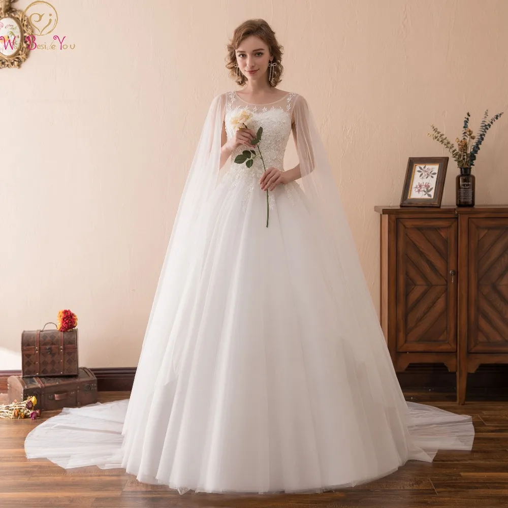 

Bridal Ball Gown 2019 Elegant Floor Length Sleeveless With Ever Pretty Shawl Princess Appliques Lace Up Formal Wedding Dress