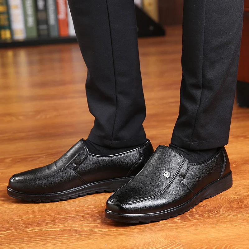 moccasins leather men black loafer dress shoes luxury brand office footwear homme formal male leather derby oxford shoes for  (7)