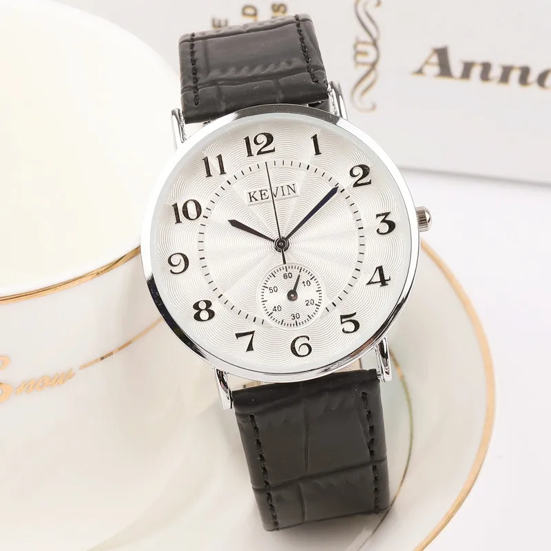 

New Retro Casual Fashion Luxury Couple Watch Personal Numbers Scale Women's Men's Leather Strap Ultra thin Lover's Wristwatch