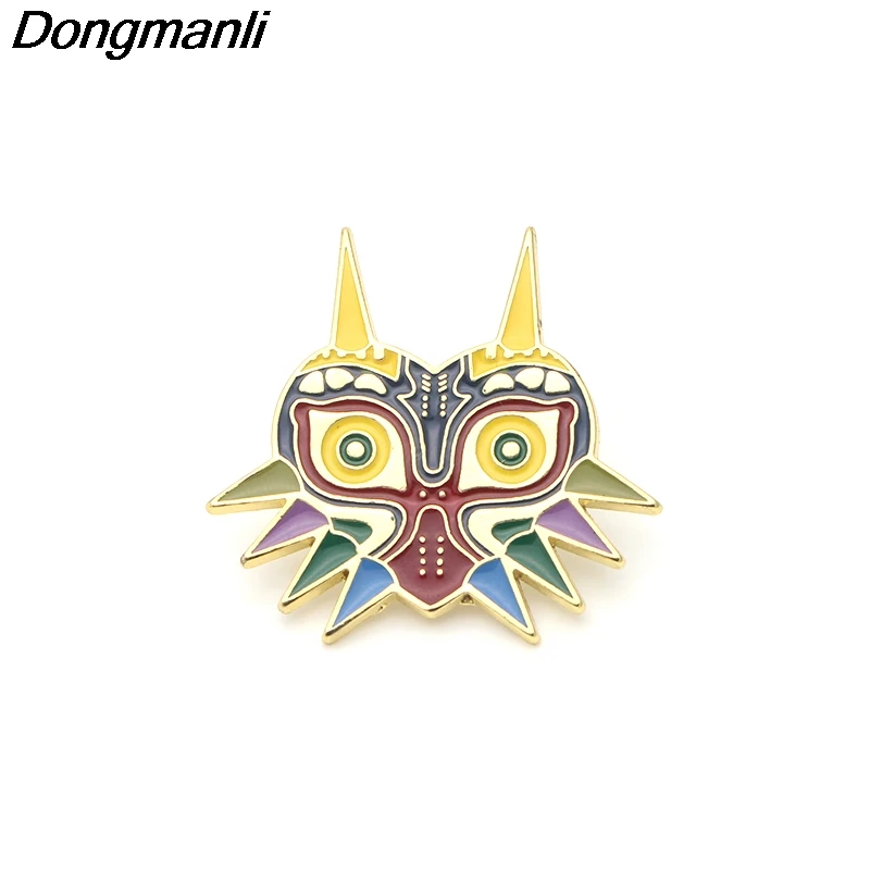 P2655 Dongmanli Сова металлические эмалевые на воротник Pin нагрудный знак Ювелирная