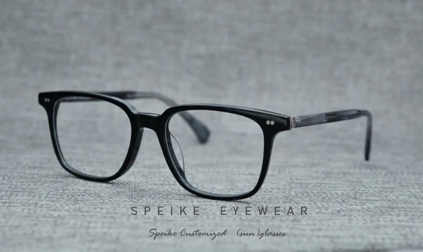 SPEIKE высококачественные индивидуальные очки для близорукости 5316 очки для чтения анти-синие очки прегрешные очки по рецепту 1,74 линзы - Цвет оправы: Black