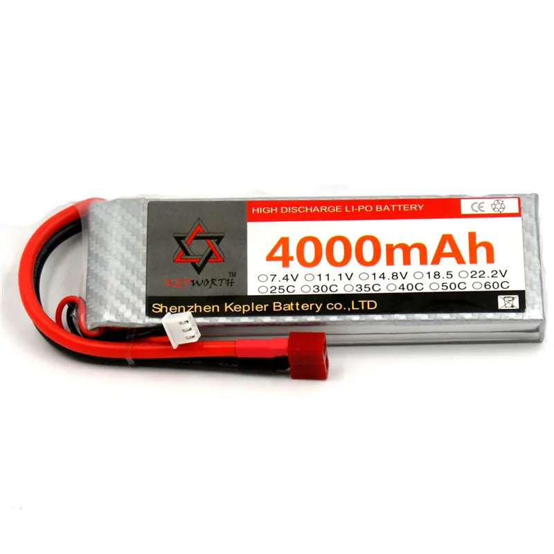 Lipo Battery 2s 7 4 v 4000mAh RC Car Plane Boat литий-ионный полимерный аккумулятор для грузовика
