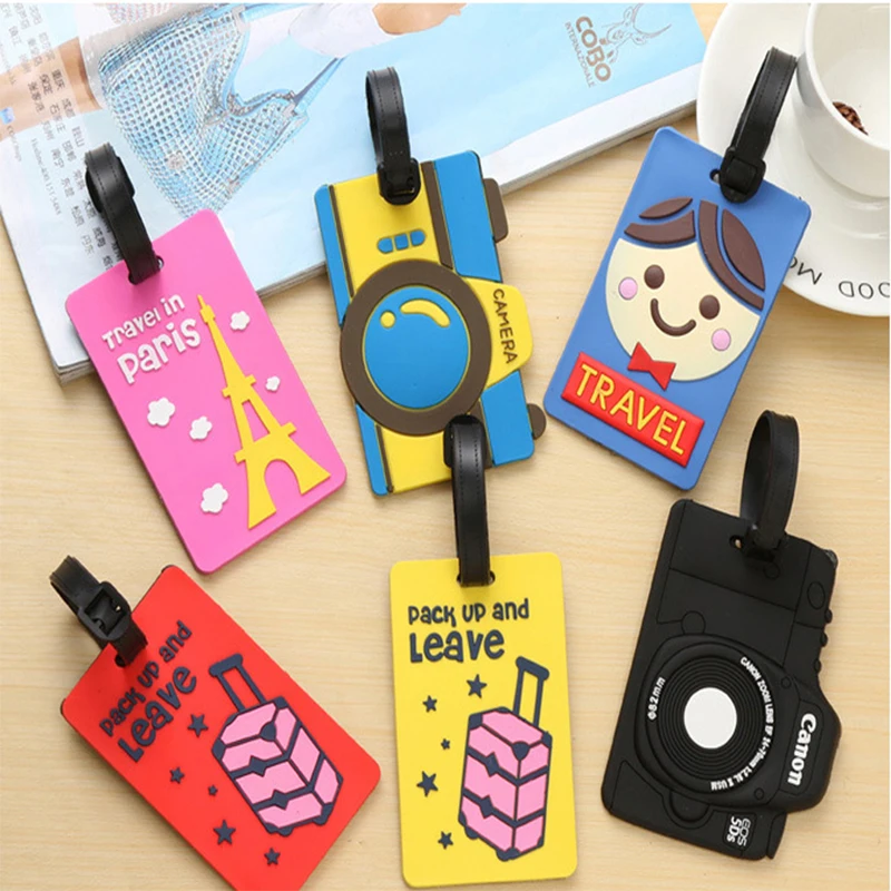 

Lower MOQ Custom 3D Cartoon Soft PVC Luggage Tag Travel Identification Tags