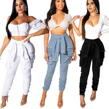 Женские осенние джинсы с высокой талией для клубных вечеринок бандажные джинсовые штаны стрейч джинсы со шнуровкой модные джинсы сексуальные узкие брюки джинсы для улицы