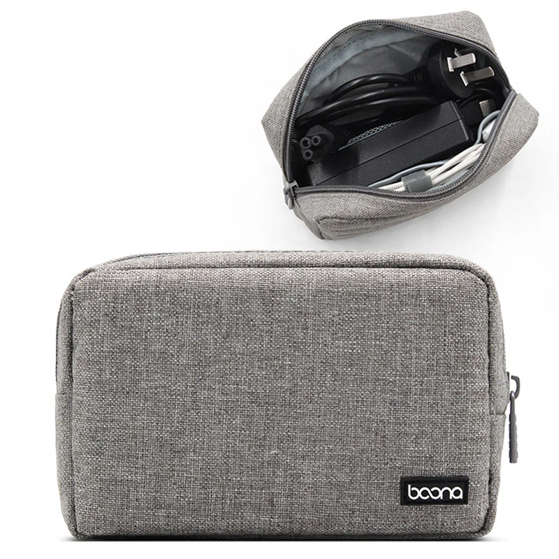 

Travel Closet Organizer Case for Headphones Storage Bags Digital Portable Zipper Accessories Charger Data Cable USB Pouch