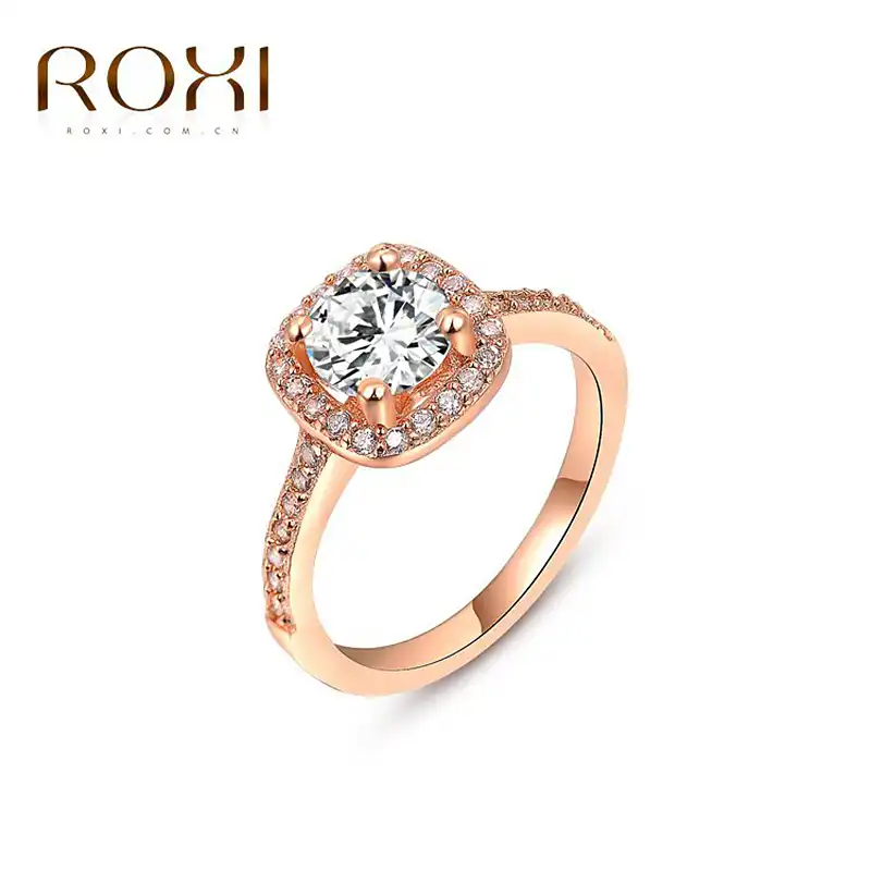 2018 Roxi Brand Anillos Fashion Jewelry Rings For Women White Rose