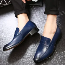YEELOCA/Повседневная обувь; кожаная деловая обувь на низком каблуке; мужские лоферы без шнуровки; модельные туфли; свадебные туфли для вождения; мужская обувь