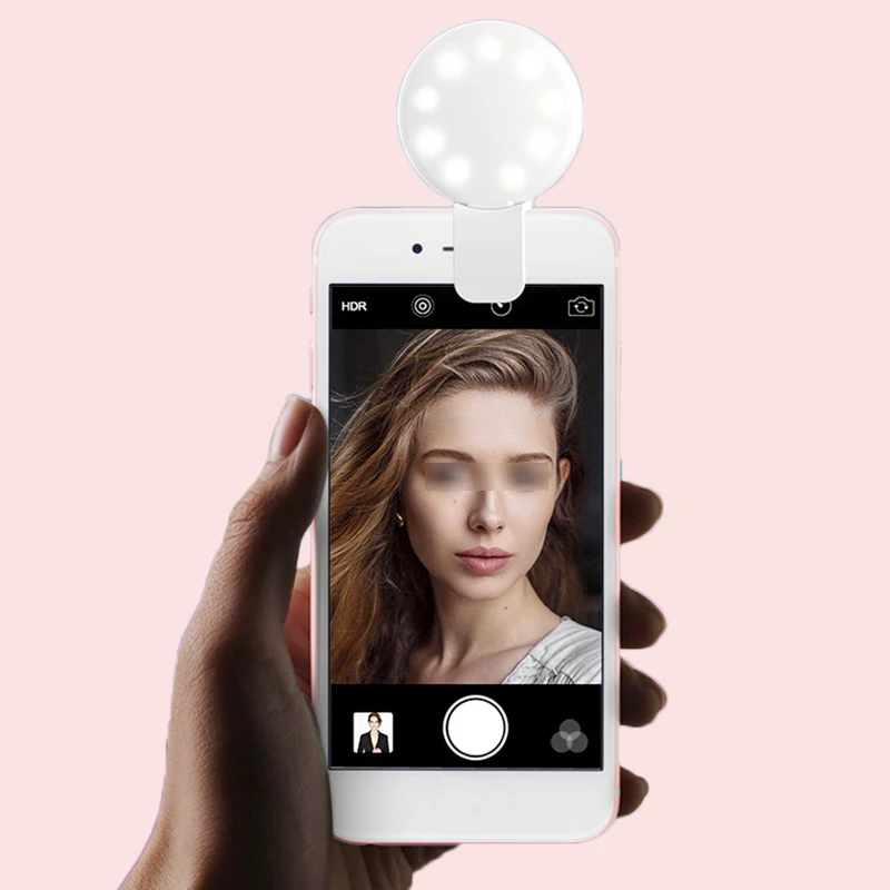 

Universal Selfie LED Ring Flash Light Portable Mobile Phone 36 LEDS Selfie Lamp Luminous Ring Clip For iPhone 8 7 6 Plus Samsung