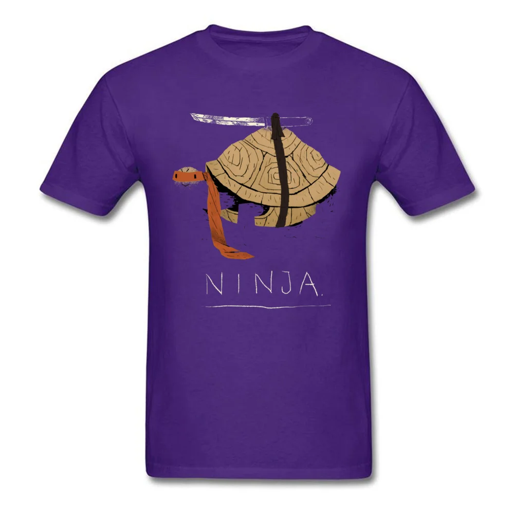ninja 19888 Hip hop Short Sleeve Tops Shirts Mother Day Crew Neck 100% Cotton Man T-Shirt Hip hop T-Shirt Fashion ninja 19888 purple