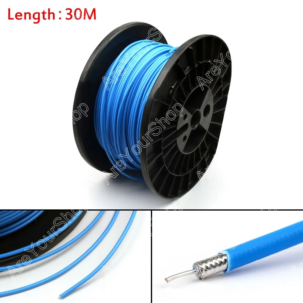 

Areyourshop Sale 3000cm RG402 RF Coaxial Cable Connector Semi-rigid RG-402 Coax Pigtail 98ft Plug J