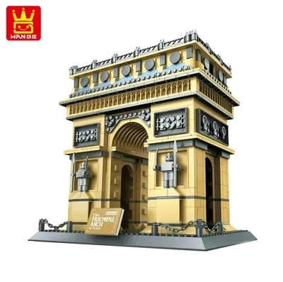 

Free Shipping WanGe 8021 1401PCS arch of triumph Bricks blocks plastic Building block sets educational block toys