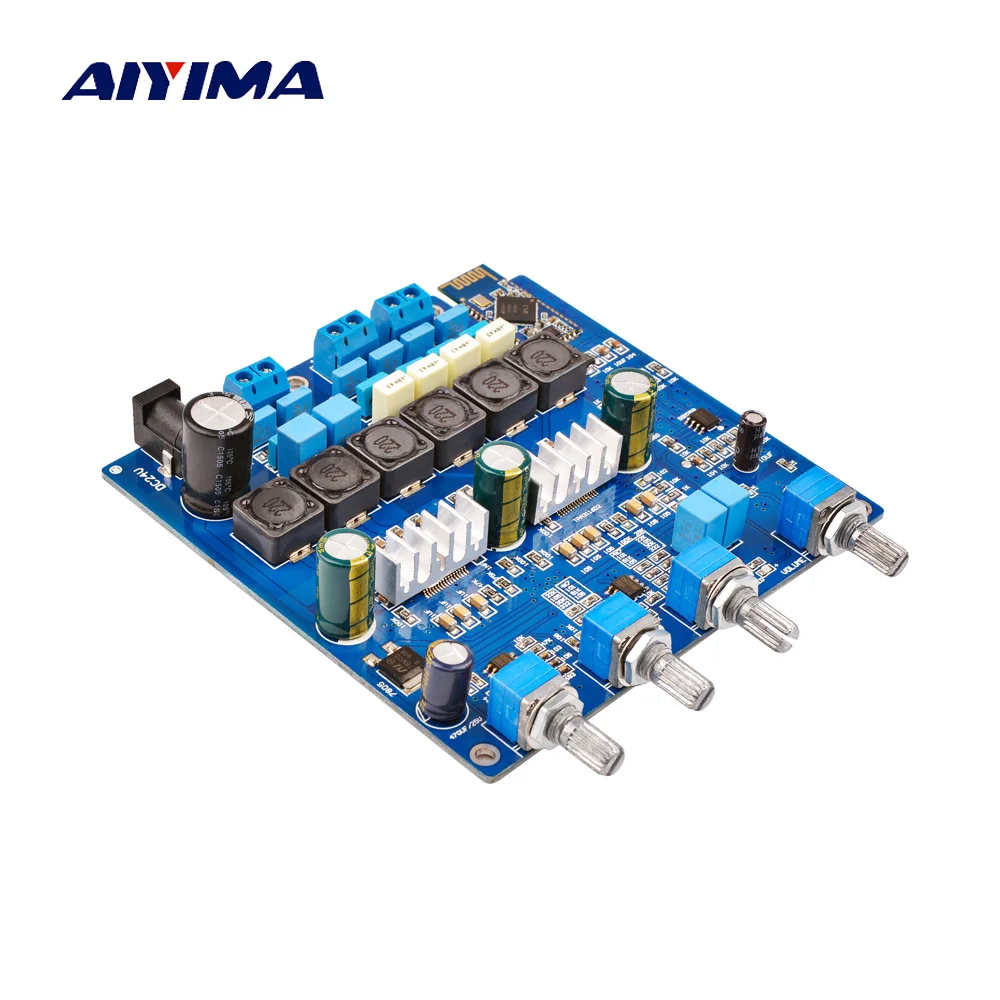 AIYIMA мини усилитель Bluetooth 2 1 Плата усилителя TPA3116 50Wx2 + 100 Вт Класс D аудио усилители