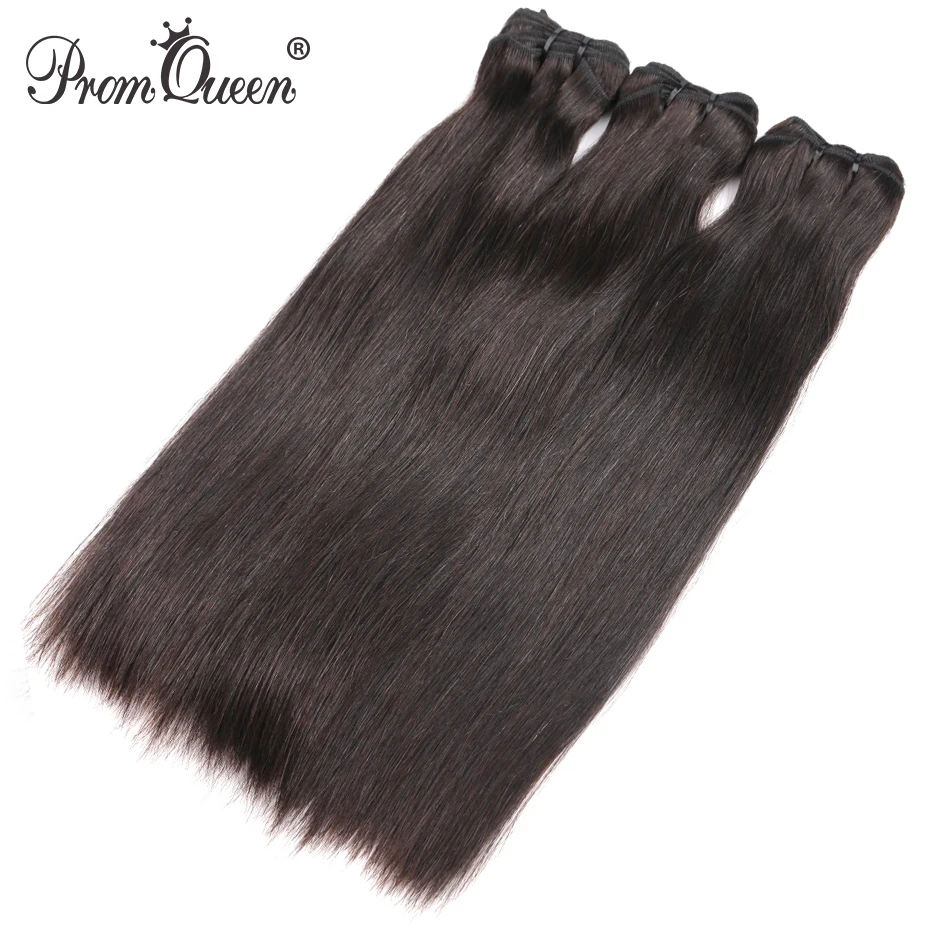 

9A PromQueen Human Hair Bundles Indian Remy Hair Weave Silky Straight Natural Color Human Hair Extension Free Shipping