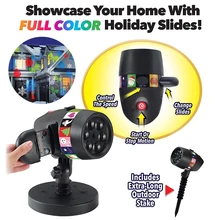 CHIZAO светодиодный сценический лазерный светильник, проектор, 12 карт, Праздничный Рождественский диско, уличный внутренний декоративный светильник ing для дома и сада