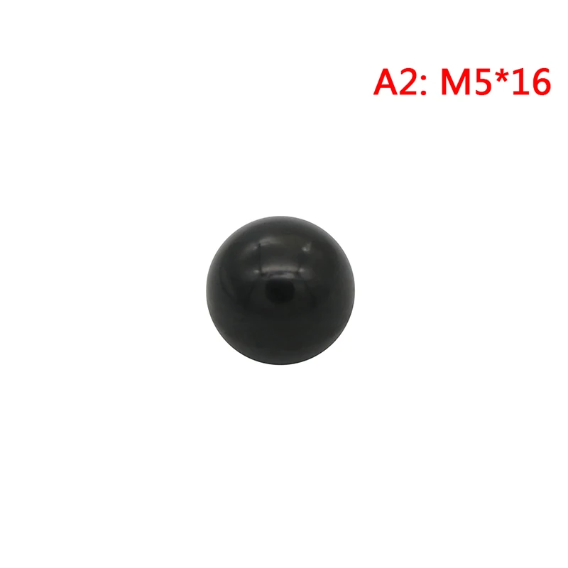 1 шт. черный шарообразный пластиковый зажим, медный сердечник, ручка M4/M5/M6/M8/M10, Резьбовая головка, зажимные гайки, ручка