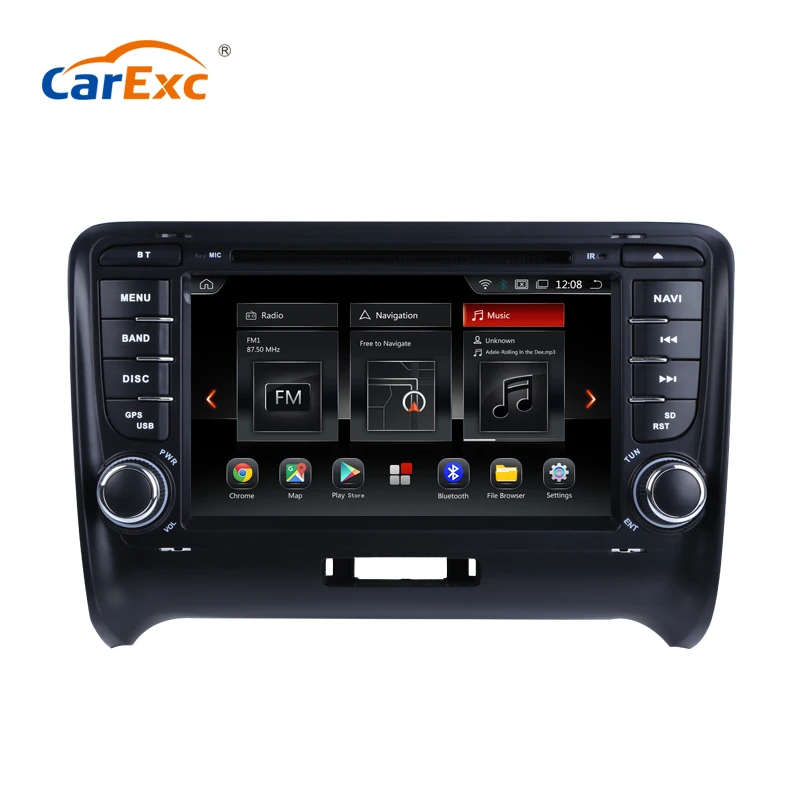 CarExc Android 9 0 OS Audi TT автомобильный DVD-плеер с GPS навигационной системой WiFi Bluetooth USB SD