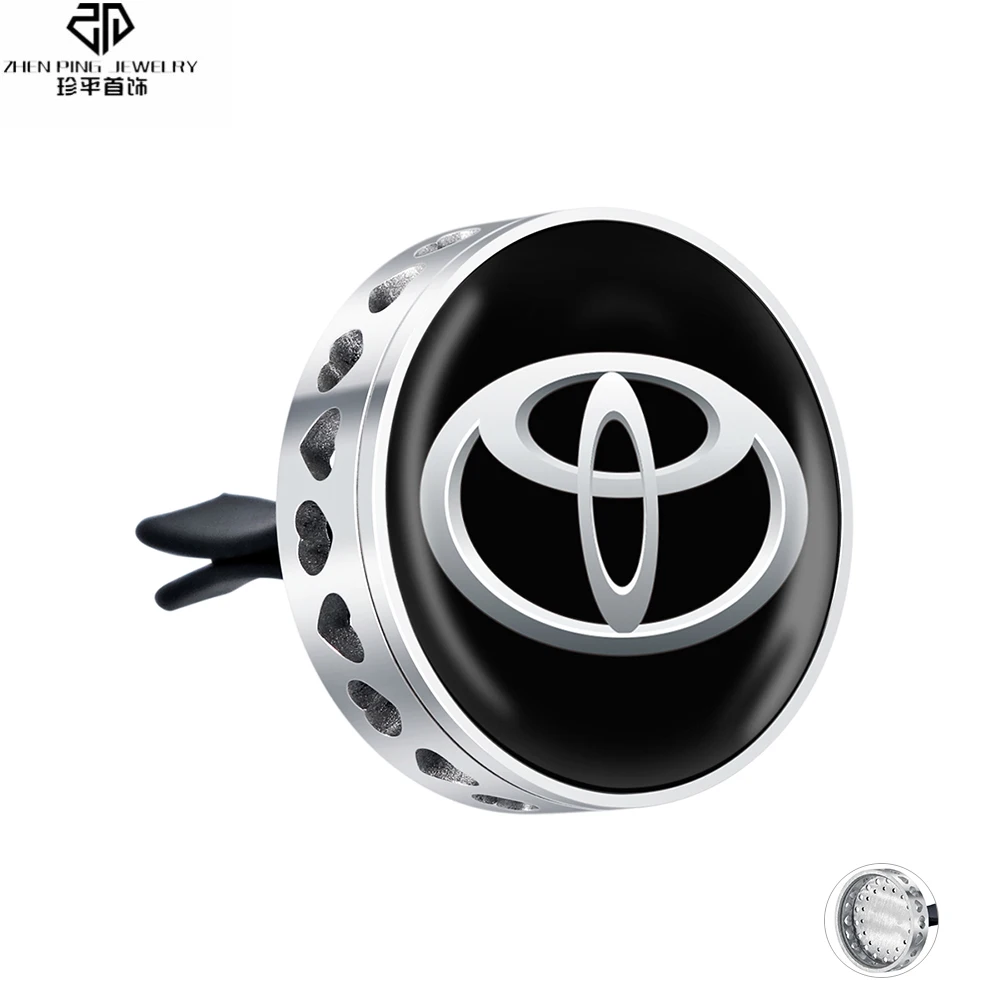 

Stylish Car Logo Stainless Steel Locket Car Diffuser Vent Clip Enamel Essential Oil Diffuser Locket Aroma Jewelry