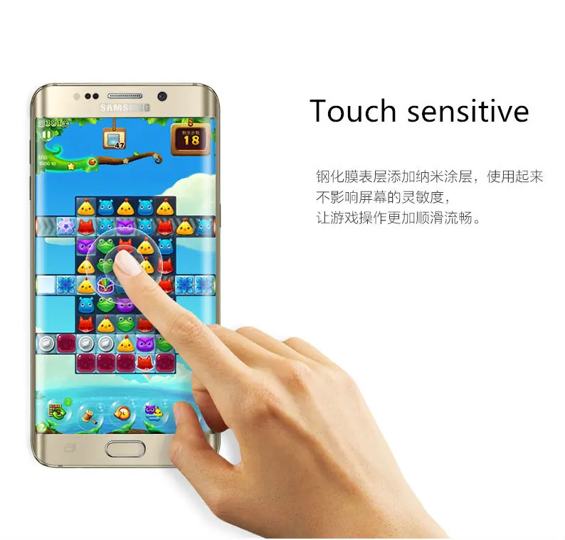 2016 caliente nueva llega el protector de pantalla para samsung galaxy s7 g9350 edge vidrio 3d curvada superficie combada cobertura completa película