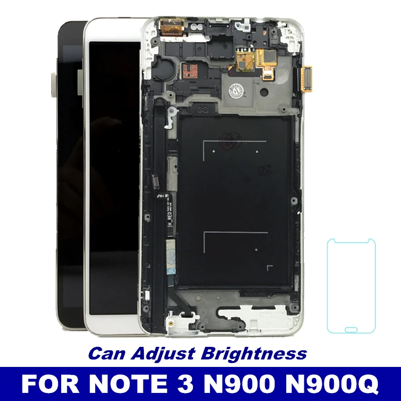 

Tested Working N900 LCD For Samsung Galaxy Note3 Note 3 N900 N900Q Phone LCD Display Touch Screen Digitizer Assembly With Frame