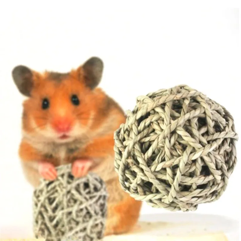 

Natural Straw Ball Rabbit Small Pet Chewing Toy Teeth Cleaner Puppy Small Pets Hamster Rabbit and Other Small Pets Chewing toys
