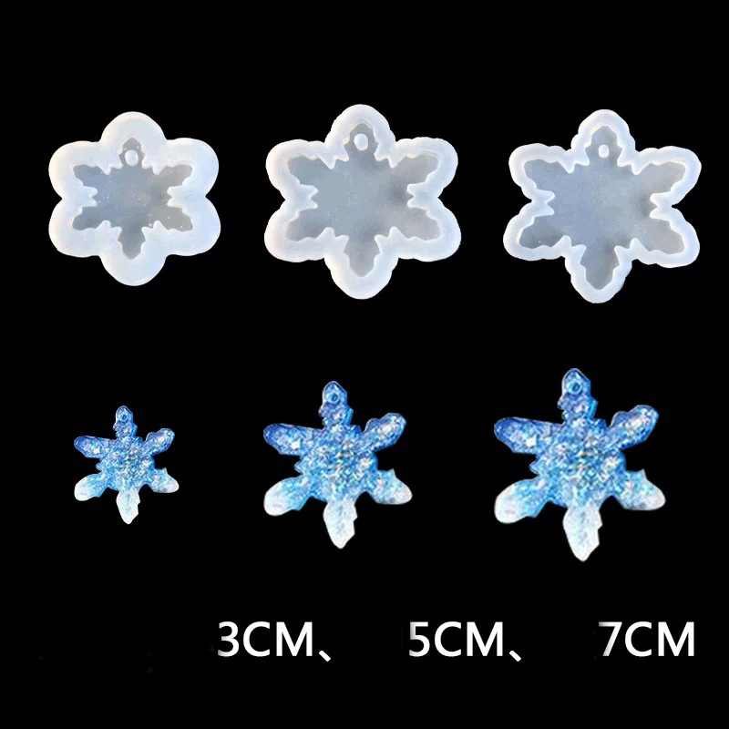 Рождественская форма дерева, снежинка, снеговик, олень, силиконовая форма для ювелирных изделий, подвеска, силиконовая форма ручной работы, формы для эпоксидной смолы