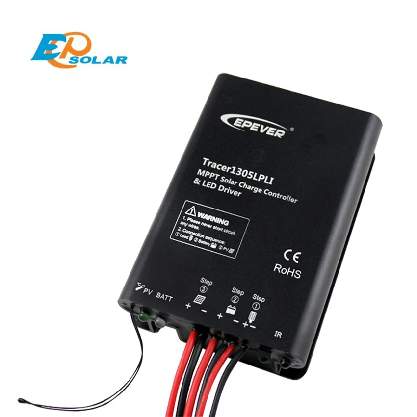 

EPSOLAR Tracer1305LPLI Lithium battery 10A 12V MPPT Solar charge controller with Timer IP67 LED Driver programmed app EPEVER