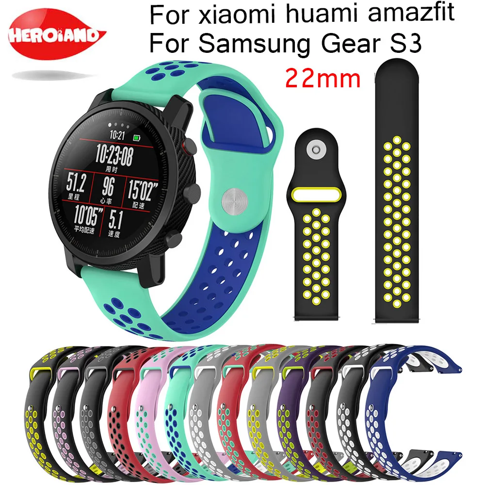  Sports Silicone Wrist Strap for Xiaomi Huami Amazfit Bip Smart Watch Replacement Band 22mm Smartwat - 32896645589