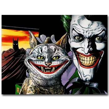 

Joker and Kitty Cat - Batman Superhero Comic Art Silk Fabric Poster Print Anime Picture for Living Room Wall Decoration 28