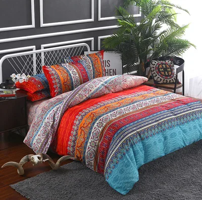 Prajna, богемный, в этническом стиле, 3D одеяло, комплекты постельного белья, мандала, пододеяльник, Набор наволочек, постельное белье, покрывало - Цвет: 2
