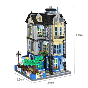 

Wange 6310 Street View Garden Coffee House Architecture Building Blocks 3D Construction Model Bricks Toys Compatible With Toys