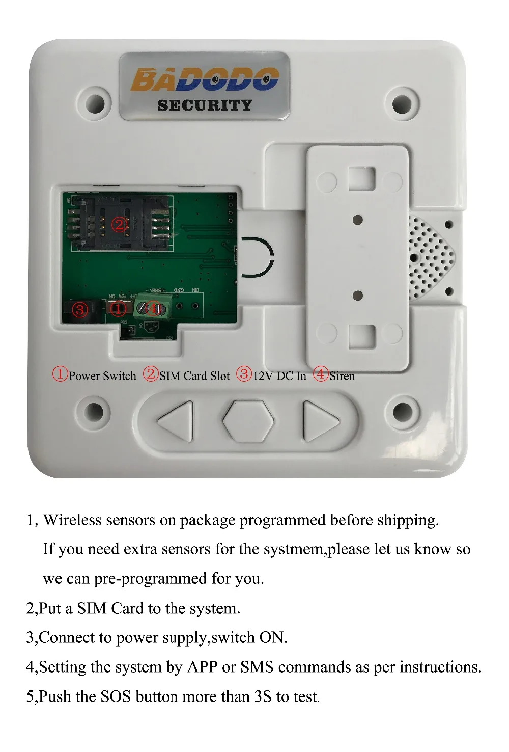 GSM SOS для пожилых людей, для пожилых людей, система сигнализации, панель, приложение, SMS, пульт дистанционного управления с датчиком движения PIR, SOS, аварийная тревожная кнопка