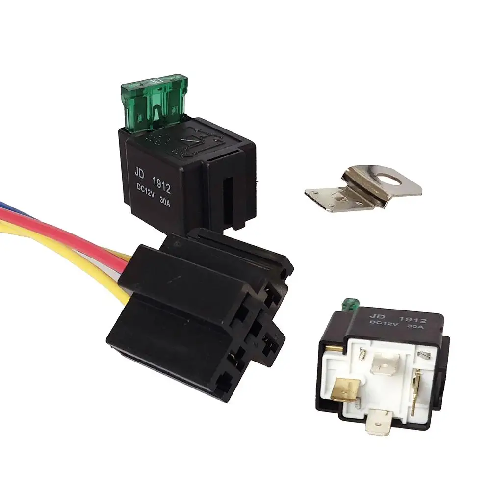 12VDC 30A 4Pin электронное реле автомобильный Автомобильный предохранитель с гнездом