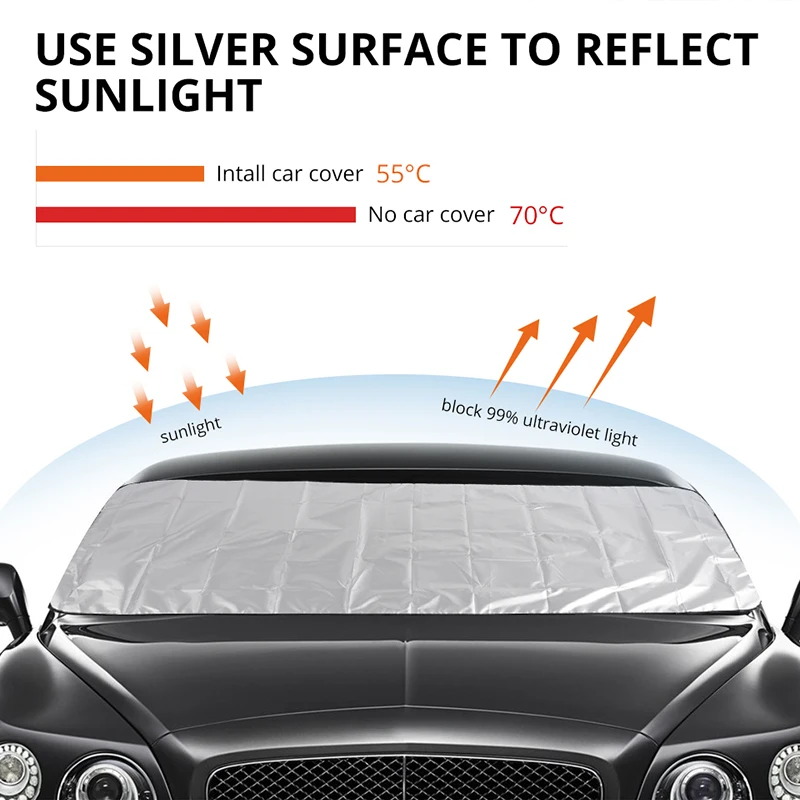 Partol автомобильный солнцезащитный козырек для лобового стекла авто передний щиток для ветрового стекла автомобилей тепло анти снег лед Мороз отражающий экран занавеска