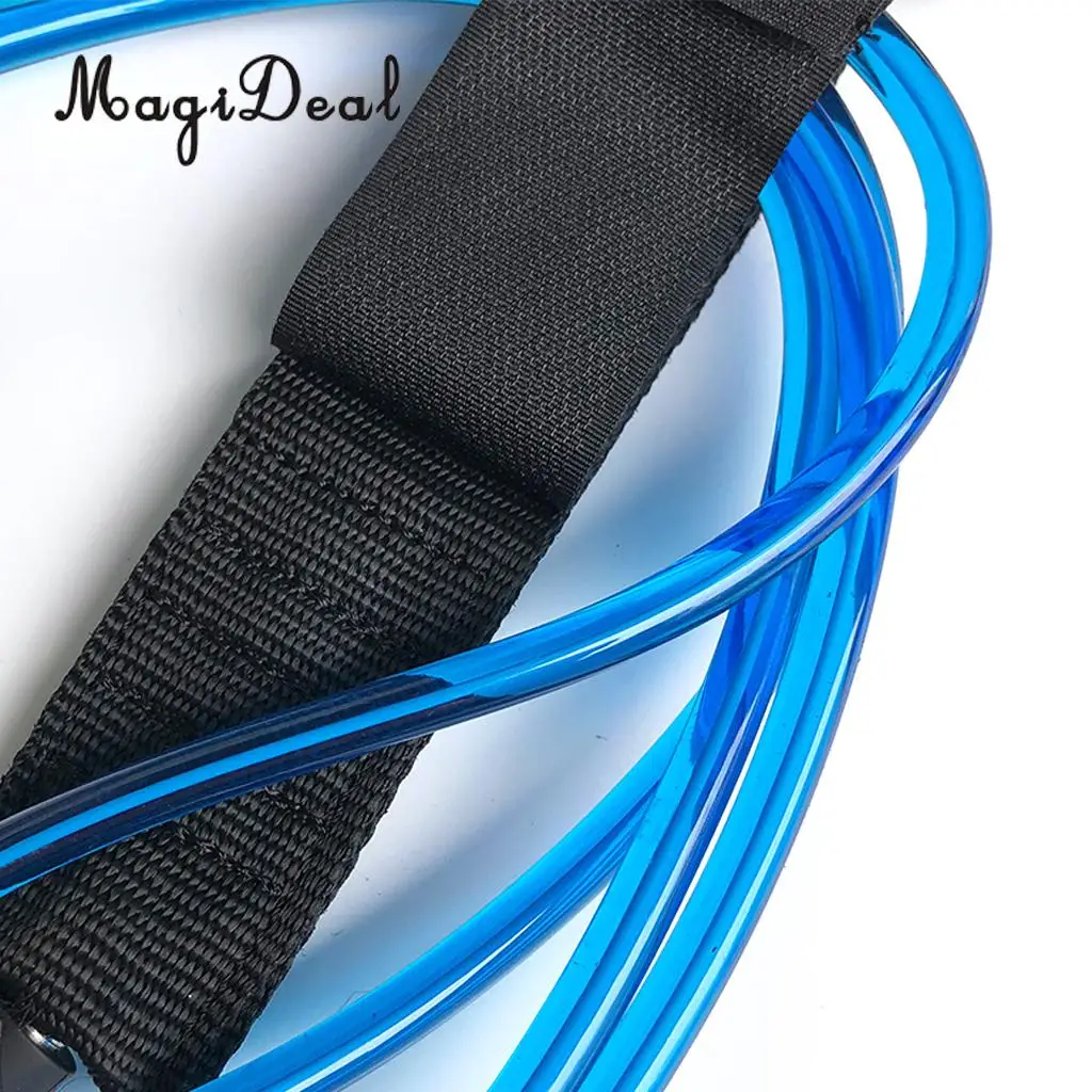 MagiDeal 10ft 7mm Surfboard Leash Leg Rope with Stainless Steel Double Swivels, Neoprene Padded Ankle Cuff Strap