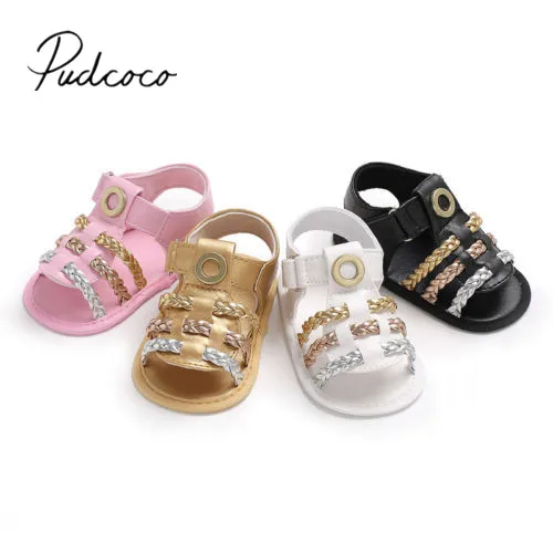 2018 Brand New Infant Baby Girls Summer Crib Walking Sandals Infant New
