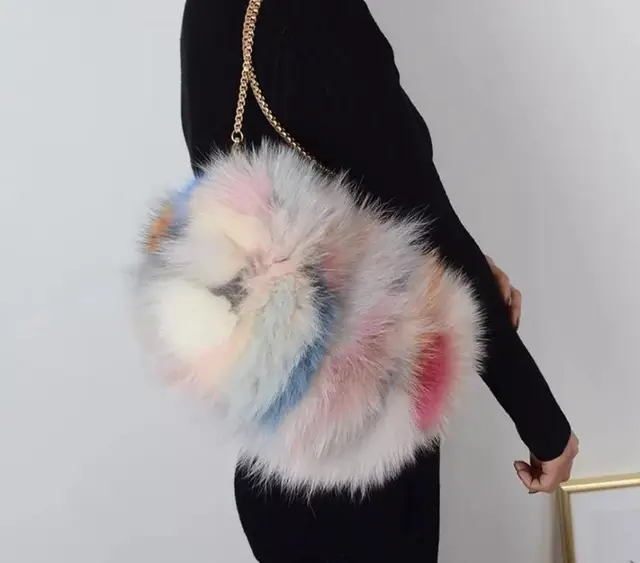 Buy Real Fur Messenger Shoulder Bags | Fashion Handbags For Women