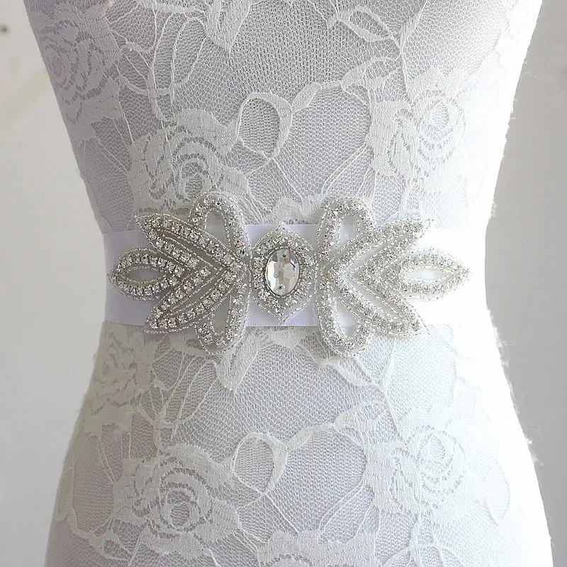 

Custom Made Exquisite Heavy Bridal Belts With Crystal Rhinestone Bridal Belt Beaded Sash Belt Wedding Accessories Wedding Sashes