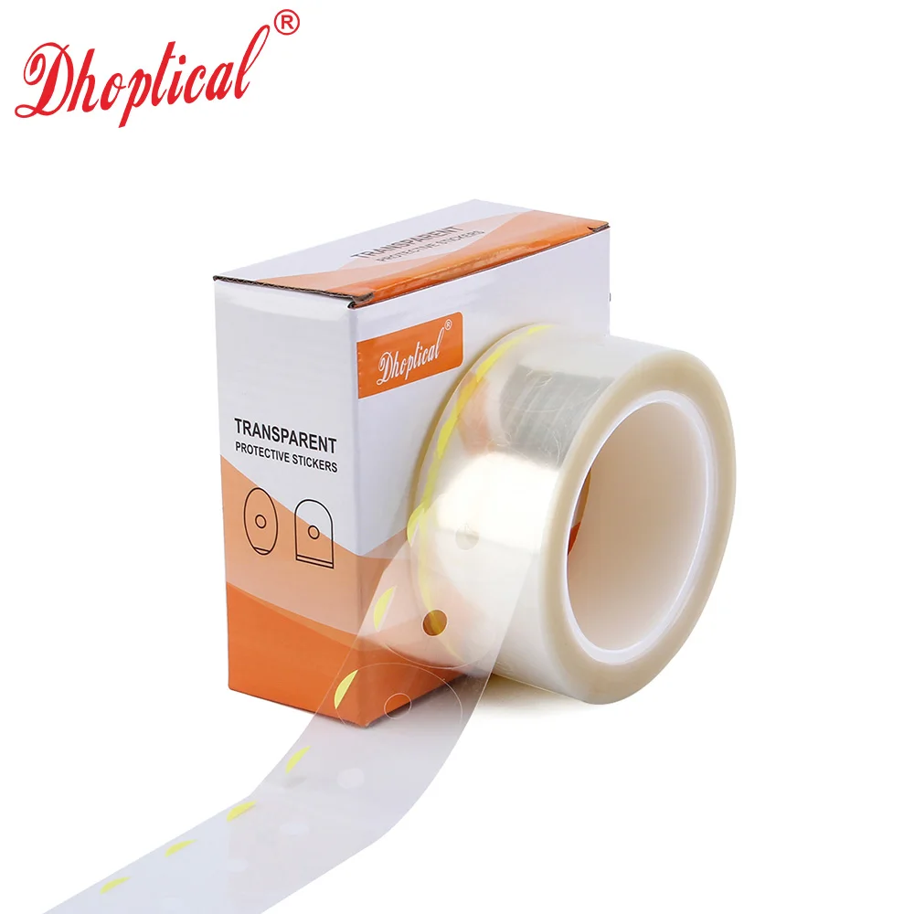 

Glasses transparent paste 1000pcs/roll 2 diffrernt model lens processing use glasses accessories