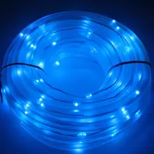 Светодиодный дневной свет солнечный питание 100 светодиодный выбор цветов свет садовый путь Фея вечерние трубка на троссе лампа освещение